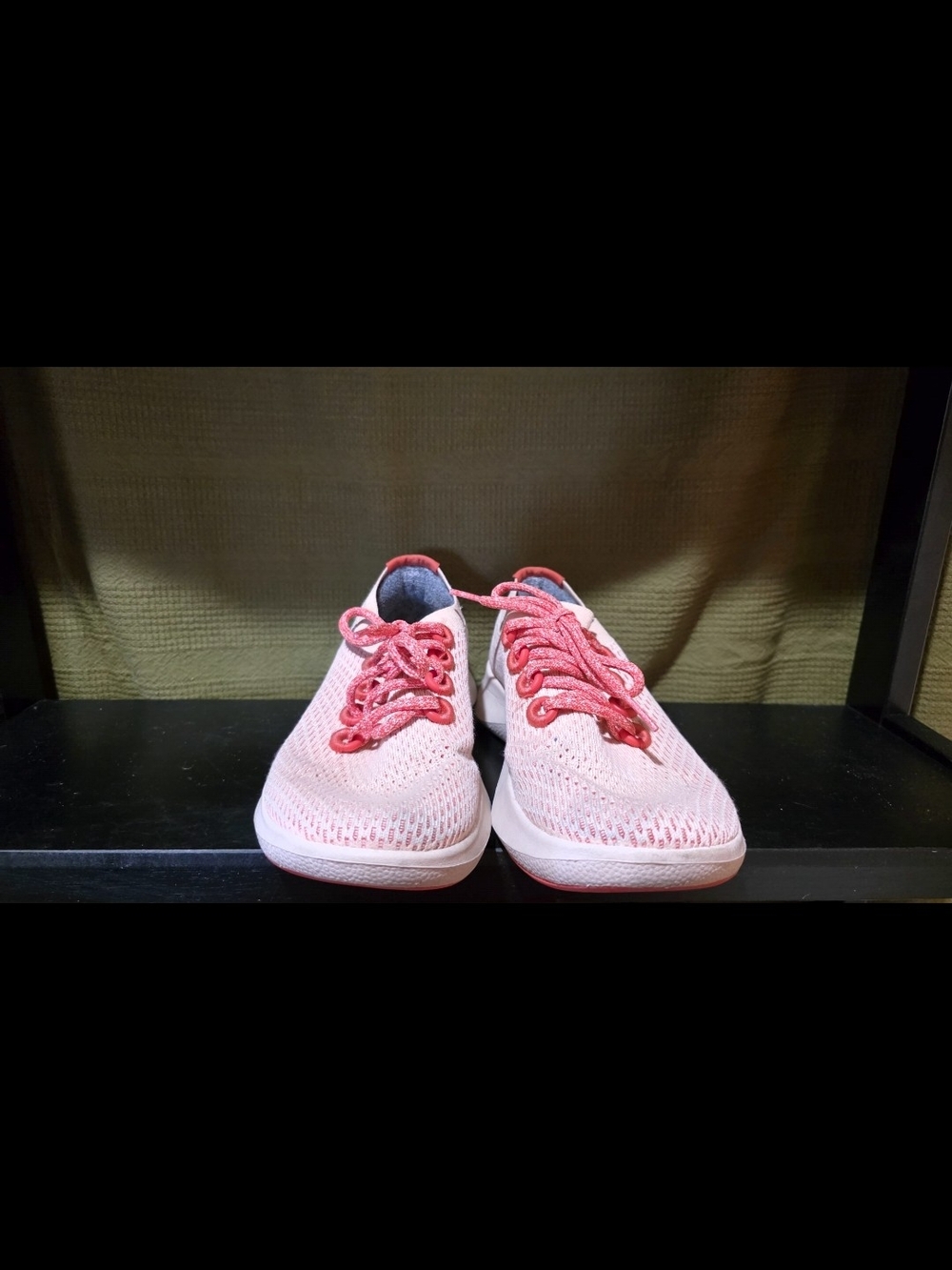 allbirds Tree Dasher Pink Knit Lace-Up Athletic Sneakers